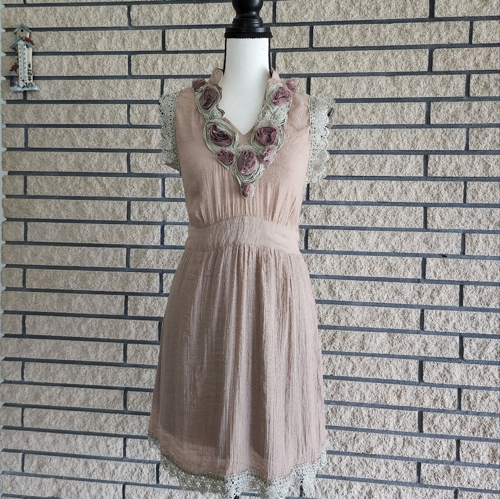 Rebellion Dress | Sleeveless Dress | Tan / Brown Dress  Women Junior Siz…